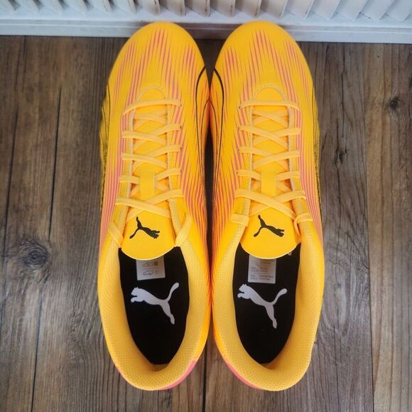 PUMA Ultra Play FG/AG Men's 11 Sun Stream Black Athletic Soccer Cleats 107763-03 - Picture 7 of 11